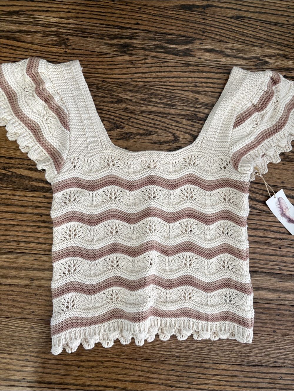 Jessica Simpson knitted/crochet top.